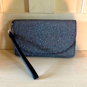 Kate Spade wristlet midnight blue sparkle